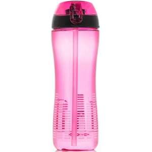 בקבוק Lock&Lock 550 מ״ל ורוד – עם קשית