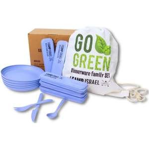 מארז כלים GO GREEN ל־5 סועדים ICAMP תכלת