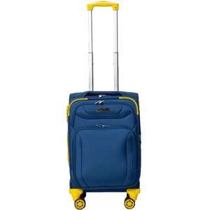 מזוודת טרולי Napolitano 20" Camel Mountain כחול/צהוב