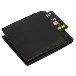 ארנק עור נאפה 16 תאים RFID Mattia Camel Mountain שחור