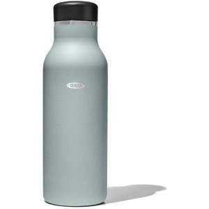 בקבוק תרמי OXO פיה צרה 475 מ״ל אפור