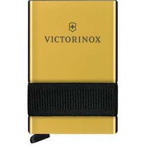 ארנק כרטיסים חכם Victorinox זהב שחור
