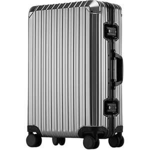 מזוודת טרולי קשיחה מאלומיניום 20״ The Premier Pro Camel Mountain אפור כהה