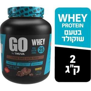 WHEY GO אבקת חלבון שוקולד 2 ק״ג תנובה