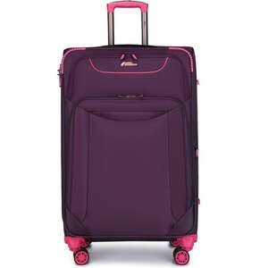 מזוודת טרולי 20״ בד Titan Camel Mountain סגול