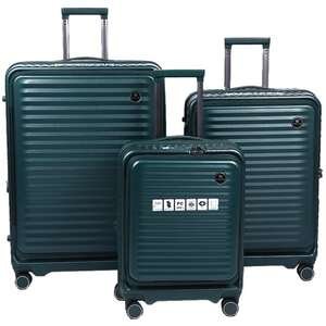 סט מזוודות קשיחות MLS500 Miracase ירוק כהה