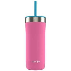 כוס תרמית עם קש Contigo Streeterville 720 מ״ל ורוד מסטיק