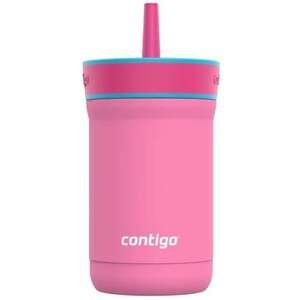 כוס נירוסטה עם קש Leighton Contigo 350 מ״ל ורוד מסטיק