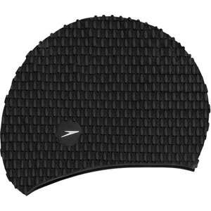 כובע שחייה מסיליקון Speedo שחור