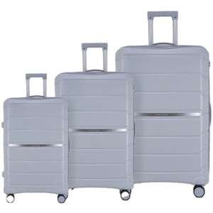 סט מזוודות קשיחות Australian Adventurer אפור בהיר