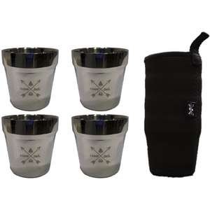 סט כוסות דופן כפולה לשטח 180 מ״ל ICAMP