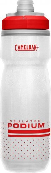 בקבוק שתייה שומר קור Podium® Chill™ בעל דופן כפולה 710 מ''ל Camelbak - צבע אדום / לבן