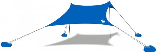 ציליית חוף 2.8x2.8 מ' מבית Guro - צבע כחול