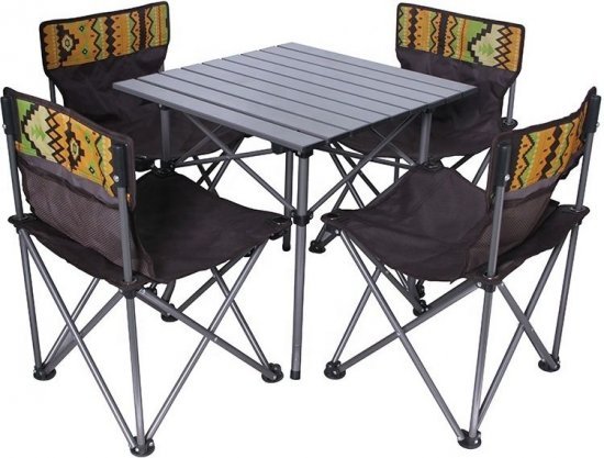 סט שולחן עם 4 כסאות מתקפלים Playa