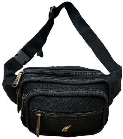 פאוץ' עם הרבה תאים דגם Scarlett Canvas מבית Camel Mountain - צבע שחור