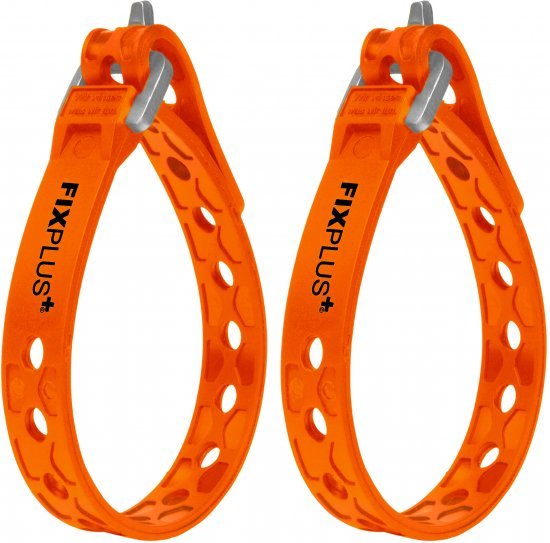 זוג רצועות קשירה ואבטחה 23 ס''מ מבית FIXPLUS - צבע כתום