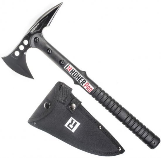 גרזן הישרדות רב תכליתי + נרתיק Roher 600GR