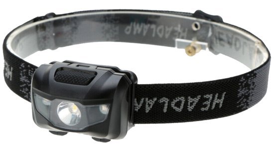 פנס ראש מקצועי 200 לומן I-CAMP 3W-B LED - שחור