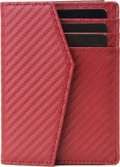 ארנק כרטיסים תומך RFID דגם Lolipop מבית Camel Mountain - צבע אדום