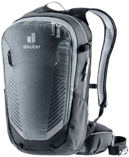 תיק גב לאופניים 14+5 ליטר דגם Deuter Compact EXP - צבע שחור גרפיט