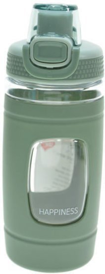 בקבוק 500 מ''ל עם כיסוי סיליקון מבית שמחה זה אנחנו - ירוק