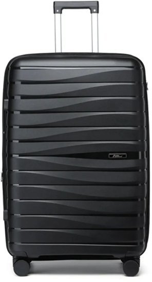 מזוודת טרולי קשיחה בלתי שבירה בגודל 20 אינץ' דגם ABLE מבית Camel Mountain - צבע שחור