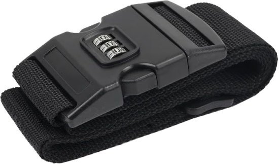 רצועת מזוודה דגם The Bolt Platinum מבית Camel Mountain - צבע שחור