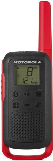 זוג מכשירי ווקי טוקי Motorola TALKABOUT T62 -  צבע אדום / שחור