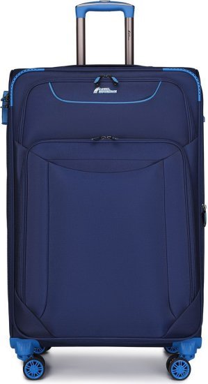 מזוודת טרולי מבד בגודל 20 אינץ' דגם Titan מבית Camel Mountain - צבע כחול