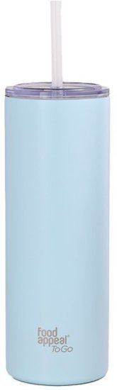 כוס תרמית עם קש 600 מ''ל סדרת To go מבית Food Appeal - צבע כחול בהיר
