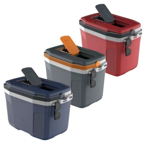 סט קומבו צידניות 3 ב-1 בנפחי 32 ליטר + 20 ליטר ומיכל מים בנפח 5 ליטר מבית Termolar - צבע אפור