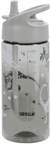 בקבוק גן 420 מ''ל מבית Minene - אפור דינוזאורים