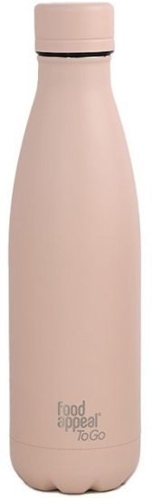 בקבוק שתייה תרמי 750 מ''ל סדרת To Go מבית Food Appeal - צבע ורוד בהיר