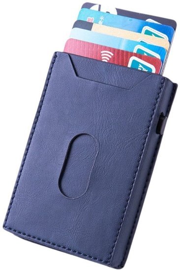 ארנק כרטיסים נשלף RFID דגם Series Popup מבית Camel Mountain - צבע כחול