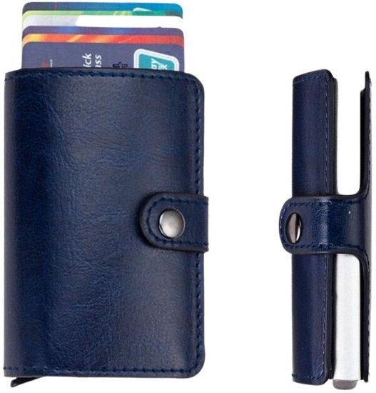 ארנק כרטיסים נשלף RFID דגם Element מבית Camel Mountain - צבע כחול כהה