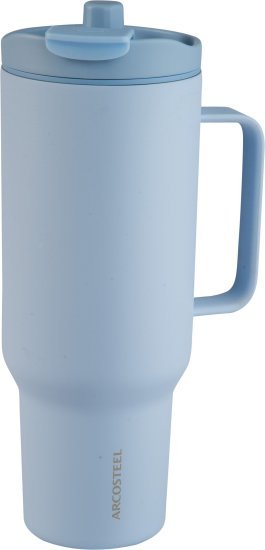 בקבוק תרמי מנירוסטה 1.2 ליטר + ידית מבית Arcosteel - צבע כחול