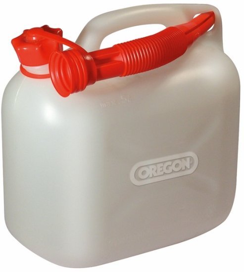 מיכל דלק 5 ליטר תוצרת גרמניה Oregon - צבע לבן