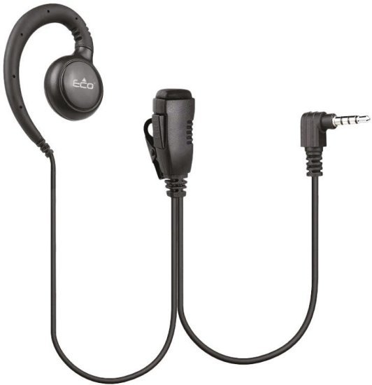 אוזניית קונכייה C-Shape CL-300 עם מיקרופון תואם MOTOROLA מבית ECO - צבע שחור