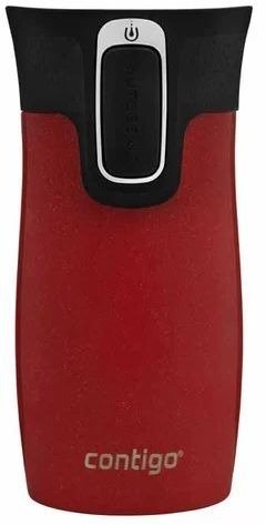 כוס תרמית 300 מ''ל דגם West Loop Mini מבית Contigo - צבע אדום עם נצנצים