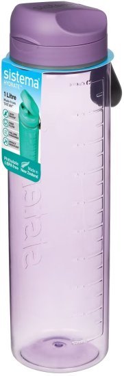 בקבוק שתייה סדרת Sistema - Hydrate - נפח 1 ליטר - צבע סגול