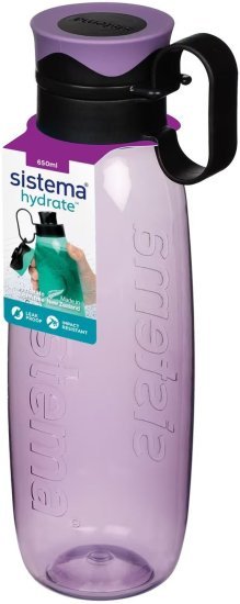 בקבוק שתייה Traverse מסדרת Sistema - Hydrate - נפח 650 מ''ל - צבע סגול