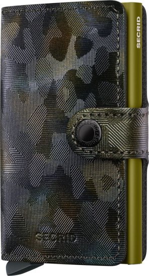 ארנק עור קומפקטי בעל הגנת Secrid Miniwallet RFID - צבע טחב ג'ונגל