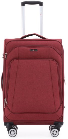 מזוודת בד 32 אינץ' דגם Tokyo מבית Swiss Royal - צבע אדום כהה