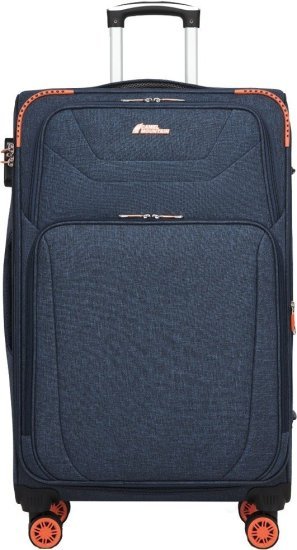 מזוודת בד 28 אינץ' דגם Americano מבית Camel Mountain - צבע כחול / כתום