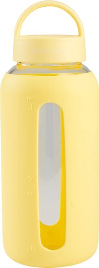 בקבוק זכוכית כיסוי סיליקון 800 מ''ל Arcosteel - צבע צהוב