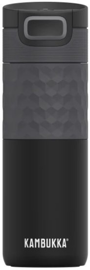בקבוק תרמי 500 מ''ל Kambukka Etna - צבע שחור מתכתי