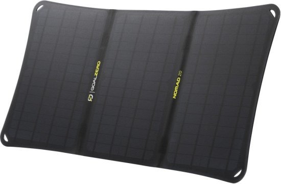 פאנל סולארי נייד מתקפל 20W דגם Nomad 20 מבית GoalZero
