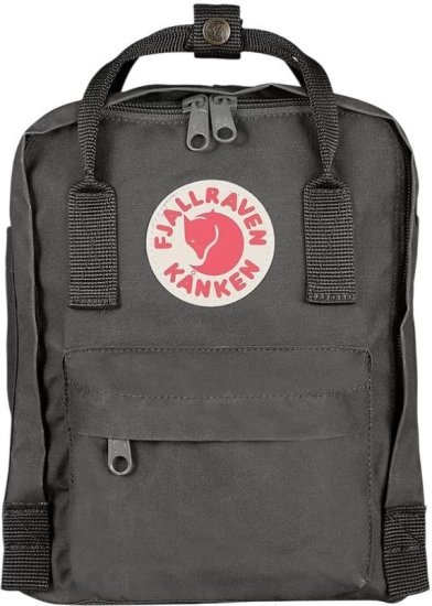 תיק גב בנפח 7 ליטר דגם Kanken Mini Classic מבית Fjallraven - צבע אפור כהה